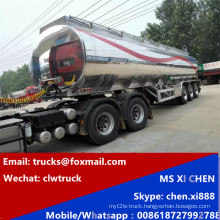 3 Axles Shinning Stainless Steel Oil Transport Trailer